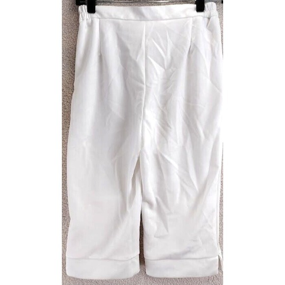 White‎ Athletic Pants with Knee Pads Women's Size S Polyester Sportswear - Picture 11 of 12